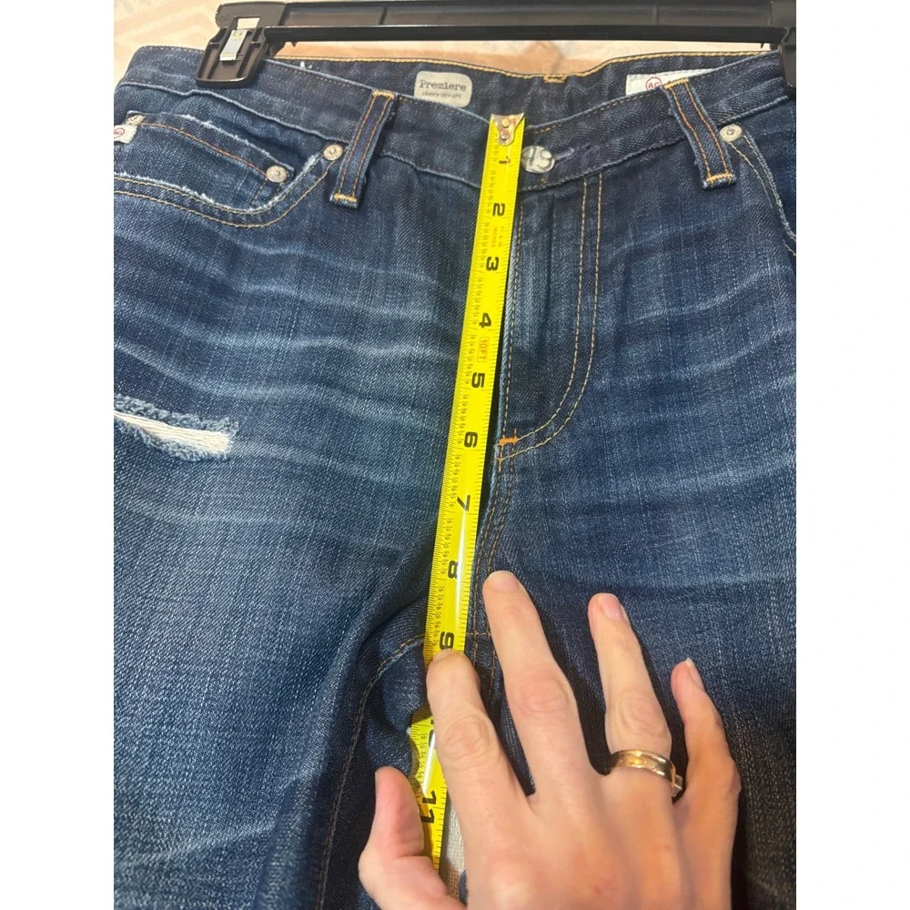 AG Adriano Goldschmied‎ Premiere Jeans Distressed Blue Denim Size 30R